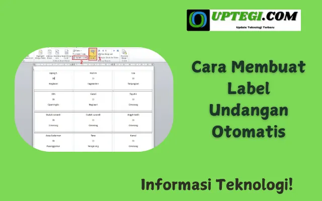 Cara Membuat Label Undangan Otomatis