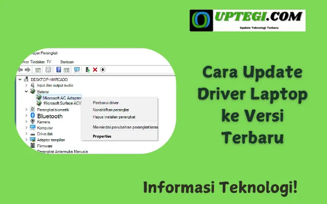 Cara Update Driver Laptop ke Versi Terbaru