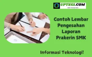 Contoh Lembar Pengesahan Laporan Prakerin SMK